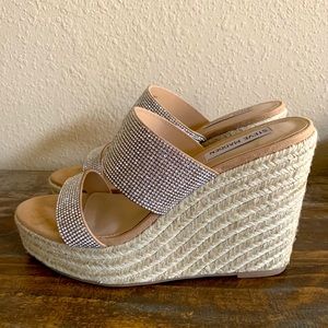 Steve Madden sunrise rhinestone wedges